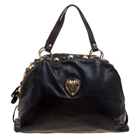 gucci dome satchel black babouska bag|gucci babouska handbags.